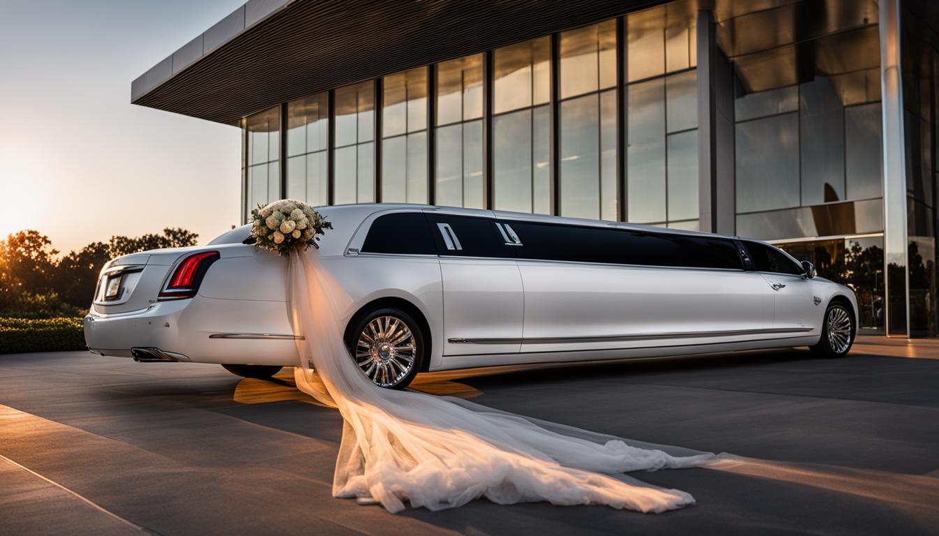 luxury wedding limo