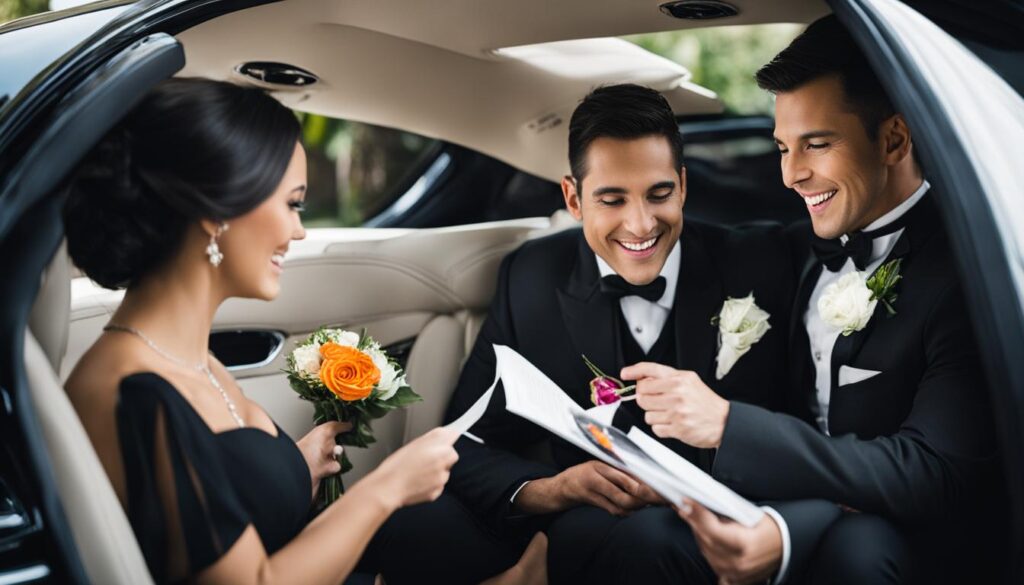 pre-wedding consultations with your limo service provider