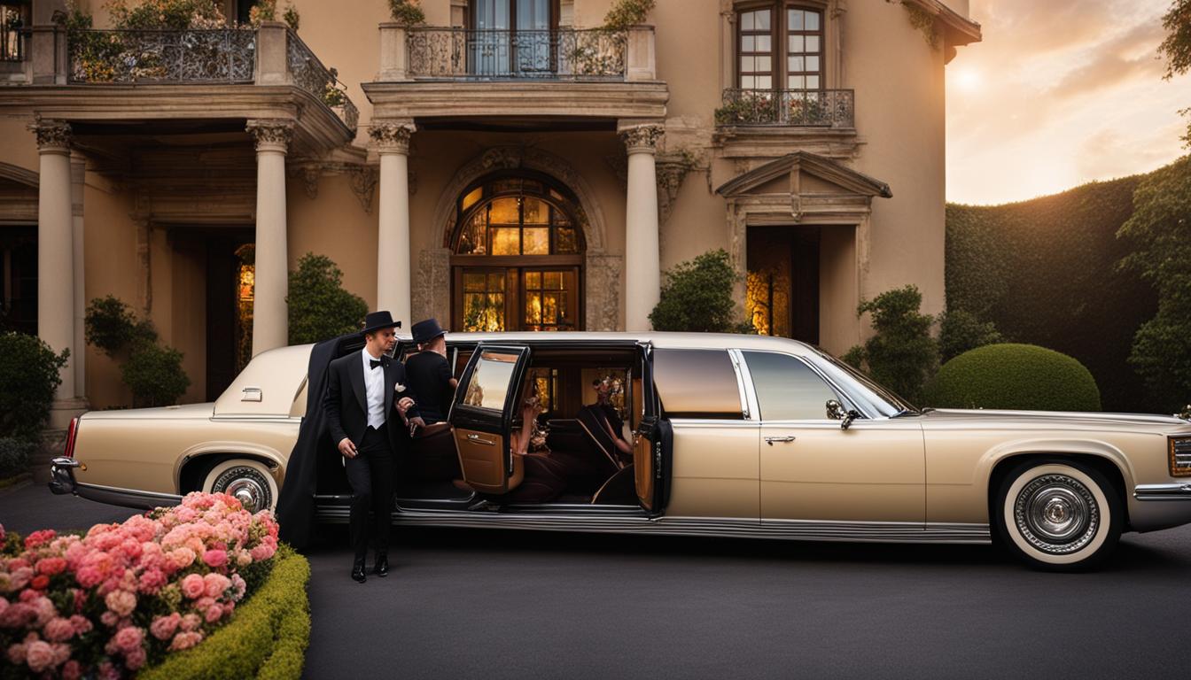 surprise limousine for wedding